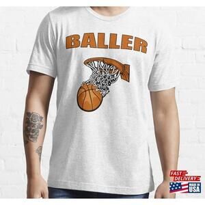 Baller White Basketball Tshirt